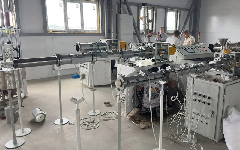 Russian PTFE Rod Ram Extruder Machine / Recycling Line